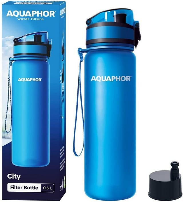 AQUAPHOR Trinkflasche AQUAPHOR - City Filterflasche - 0,5 L - blau