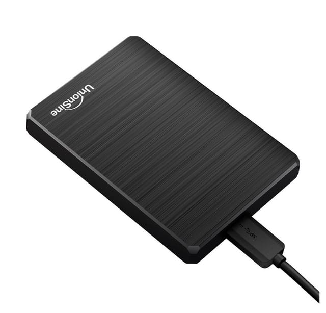 UnionSine USB 3.0 Externe Festplatte 2,5" HDD PC Laptop Gaming Speicher externe HDD-Festplatte (250GB) 2,5", für PC, Laptop, PS4, PS5, Xbox - kompatibel mit Windows, Mac, Linux