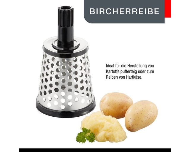 GEFU Kartoffelreibe Bircher Krone Schneidtrommeln für TRANSFORMA® Trom
