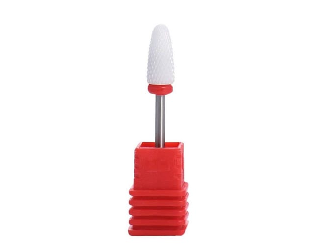 Sun Garden Nails Nageldesign Zubehör Keramik Bit rot AQ402 - FEIN - Nagelfräserbit, Nagelbohrer für Nagelfr