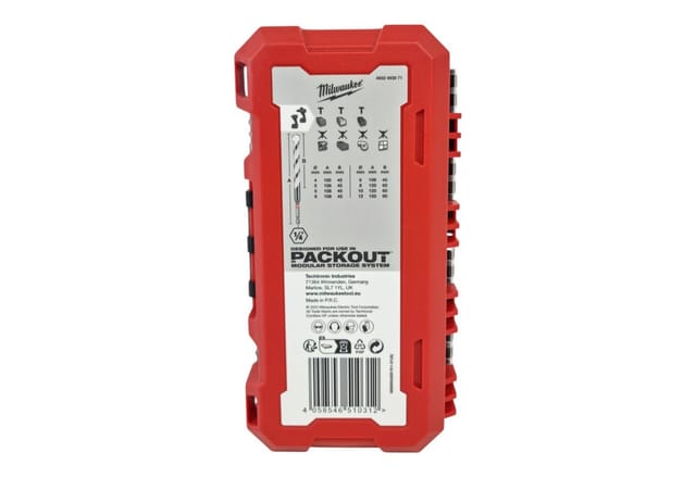 Milwaukee - SHOCKWAVE Multimaterial Bohrer 1/4 Zoll Hex Set