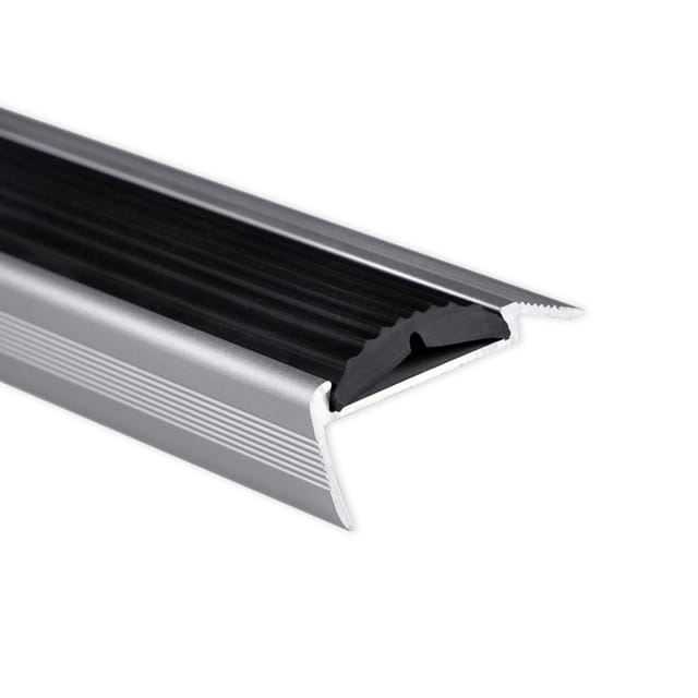 Casa Pura - Treppenkantenprofil Mit Einzel-gummieinlage Power Grip Länge: 90 Cm Selbstklebend Schwarz