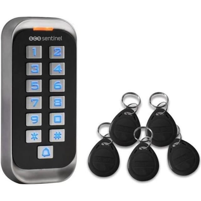 Scs Sentinel Codeaccess Rfid Tastatur Schwarz Mit Hintergrundbeleuchtung