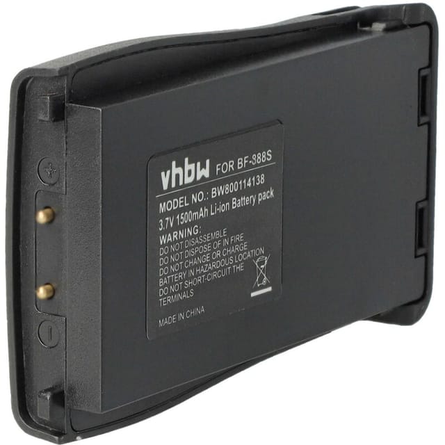 Vhbw - Akku Ersatz Für Baofeng Bl-1 Für Funkgerät, Walkie Talkie (1500 Mah, 3,7 V, Li-ion)
