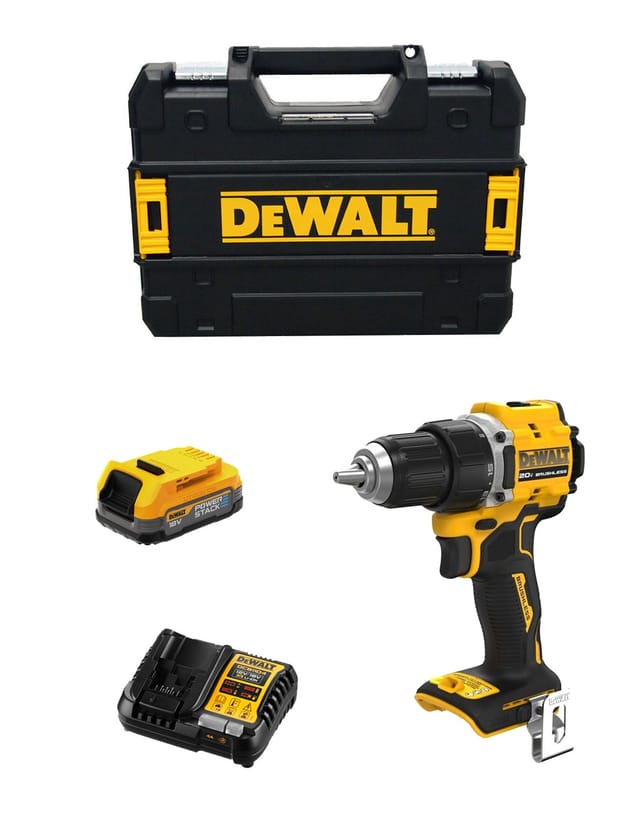 Schlagbohrschrauber Dewalt Dcd794e1t (1 X 1,7 Ah Powerstack + Dcb1104 + Tstak Ii)