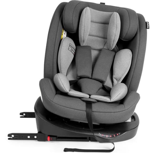 Autokindersitz 360° Drehbar Mit Isofix, Verstellbarer Kopfstütze, Sonnenschutz, Schwarz