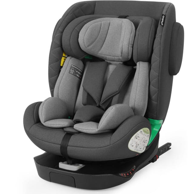 Autokindersitz 360° Drehbar Mit Isofix Und Top Tether, 40–150 Cm, 0–36 Kg, Grau