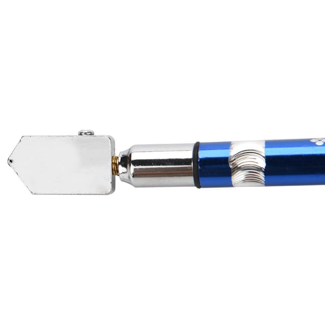 Tragbarer Glasschneider Mit Rad Und Rutschfestem Griff Für Glas Von 3 Bis 15 Mm (blau)