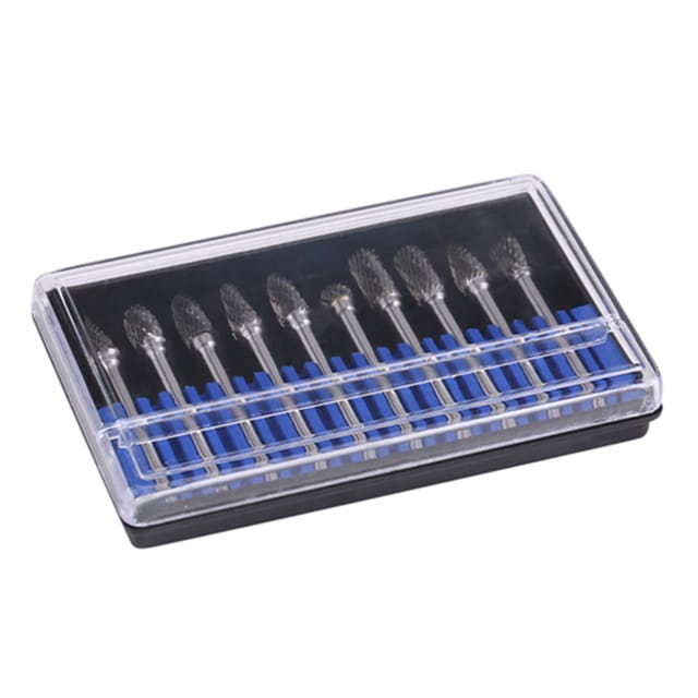 10 Stück Hartmetall-rotationsfräser, 3 Mm Schaft, 6 Mm Schneiddurchmesser, Doppelschneide