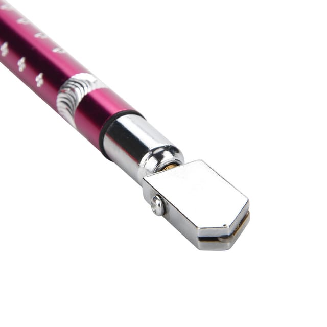 Tragbarer Glasschneider Mit Drehbarem Rad Und Rutschfestem Griff Für Glas Von 3 Bis 15 Mm (lila)