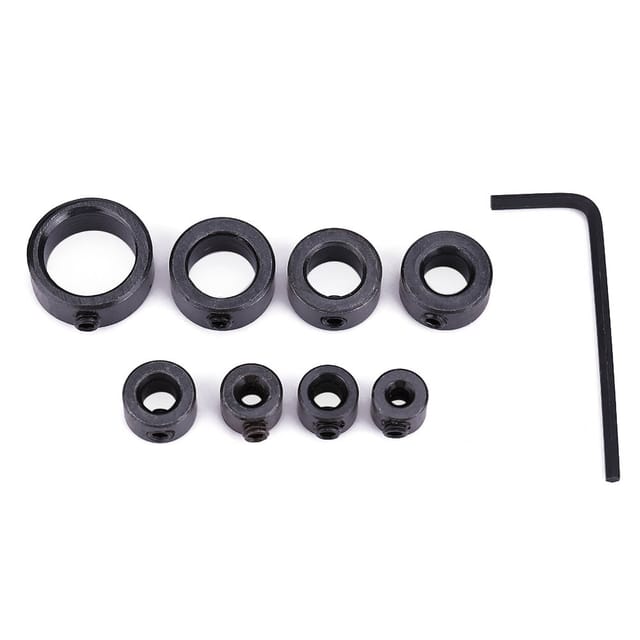 Tiefenanschlagringe (3-16 Mm) Mit Inbusschlüssel Für Präzises Bohren In Der Holzbearbeitung