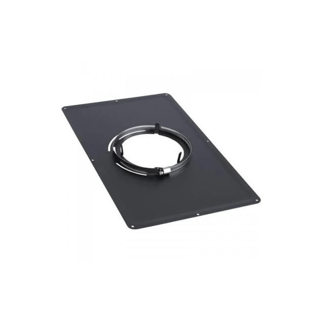 Ten Reinigungsplatte Aus Schwarzem Edelstahl 30x50cm Durchmesser 180mm