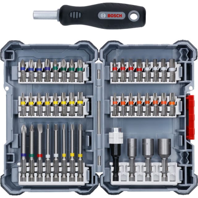 Bit- Und Steckschlüssel Box Pick&click Im Set Mit Handgriff 45 Tlg. - Bosch