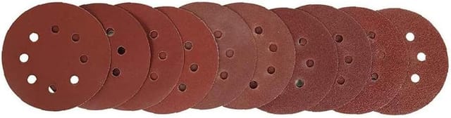 Minkurow Runde Schmirgelpapier-schleifscheibe Für Exzenterschleifer 125 Mm 40/60/80/100/120/180/240/320/400/800 10 Gemischter Kies 5 Zoll 8 Löcher Pufferrad 100 Stück