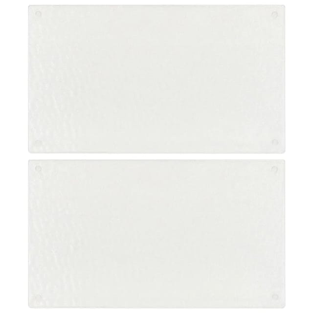 Schneidebretter 2 Stk. Transparent Blasenmuster Hartglas Vidaxl