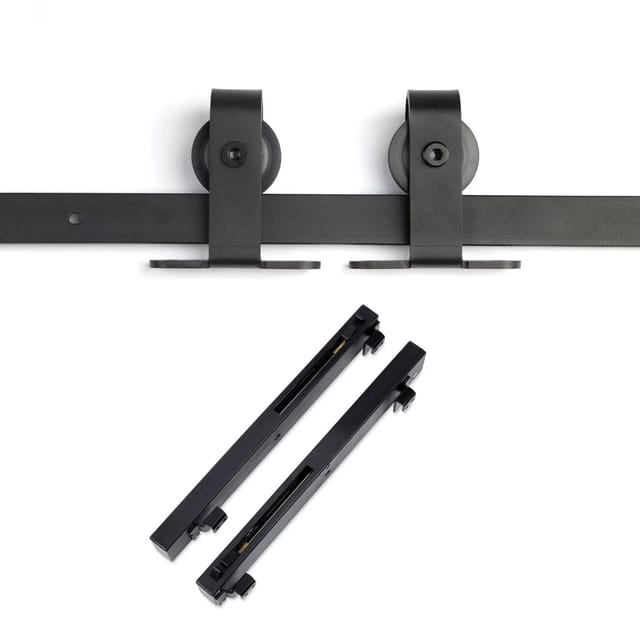 So-tech - Schiebetüren Set Lounge-2 2 M (von Oben Anschraubbar) Soft-close Schwarz