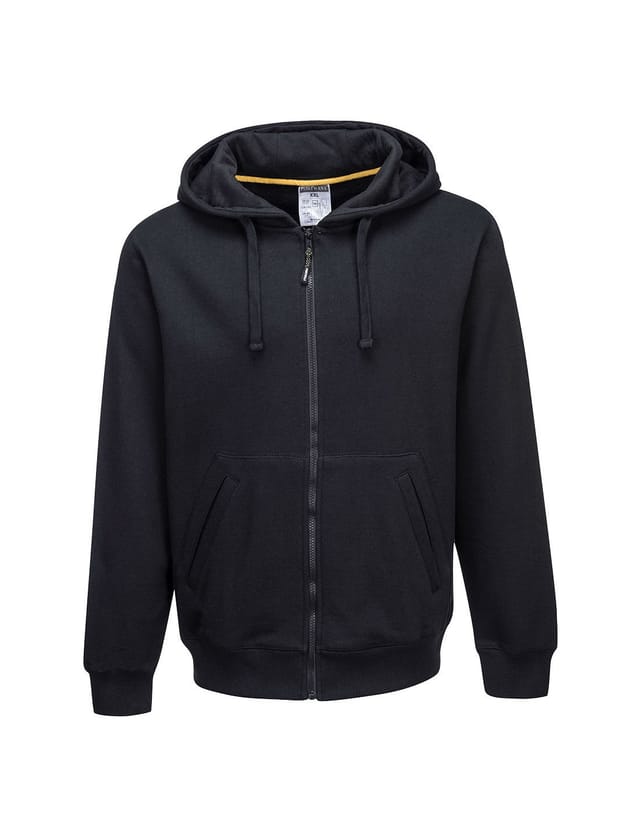 Kapuzensweatshirt Mit Reißverschluss Nickel Schwarz S