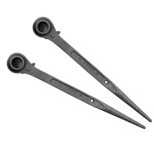 2 Stück Ratsche Gerüstbauratsche Gerüstbauknarre Gerüstratsche Gerüst Ratschenschlüssel 17-19mm 2 Stück Ratsche Gerüstbauratsche Gerüstbauknarre Gerüstratsche Gerüst Ratschenschlüssel 17-19