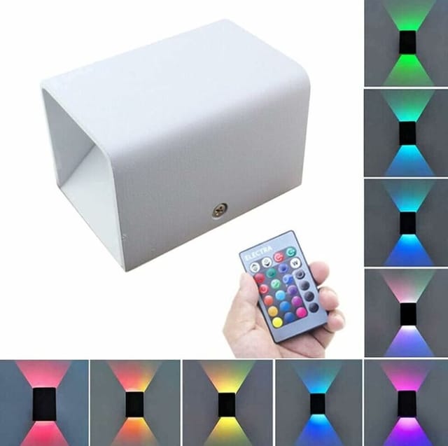 2 Stück 5w Led Wandlampe Innen, Stimmungslicht Mit Rgb Dimmer, Modern Up Down Licht Wandlicht Wandbeleuchtung Aus Aluminium Flurlampe Wand Beleuchtung Für Wohnzimmer Schlafzimmer Treppenhaus