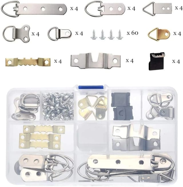 Minkurow 96er-pack Bilderrahmen-aufhänger Mit Schrauben Für Bilder Im Home Office