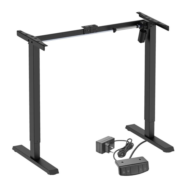 Cavo Tischgestell Tg1-80 Schwarz Elektrisch Höhenverstellbar 702 - 1202 Mm Breitenverstellung 811 - 1302 Mm Tragkraft 80 Kg