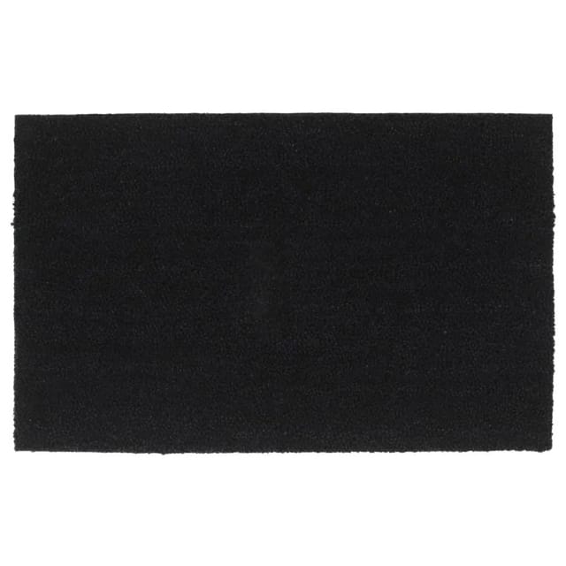 Fußmatte Schwarz 50x80 Cm Kokosfaser Getuftet Vidaxl