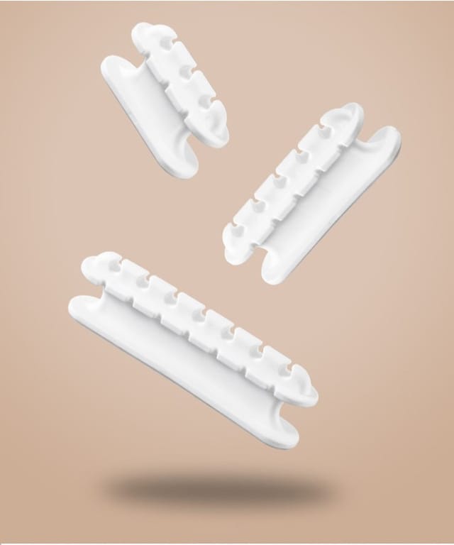 Minkurow Desktop-kabel-organizer-clips – 3er-set – Silikon-kabelhalter, Fester, Selbstklebender Kabelclip-halter, Kabelaufbewahrung Für Ladegerät/maus/kopfhörer/telefonkabel – Weiß