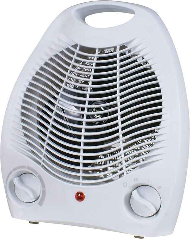 Minkurow Heizlüfter Elektrischer Heizlüfter 2000 W Weiß 3 Modi