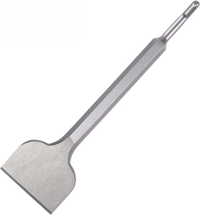 Minkurow Flachmeißel Φ17 X 100 X 280 Mm – Ideal Zum Entfernen Von Beton Und Mauerwerk – Sds Square Extra Hardened Tip – Meißeln Mit Abbruchhammer Meißel – Spatenmeißel