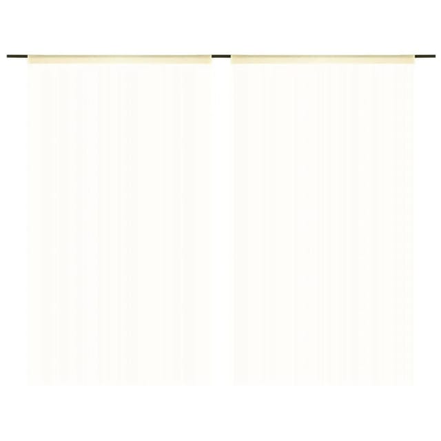 Fadenvorhänge 2 Stk. 140 X 250 Cm Cremefarben Vidaxl