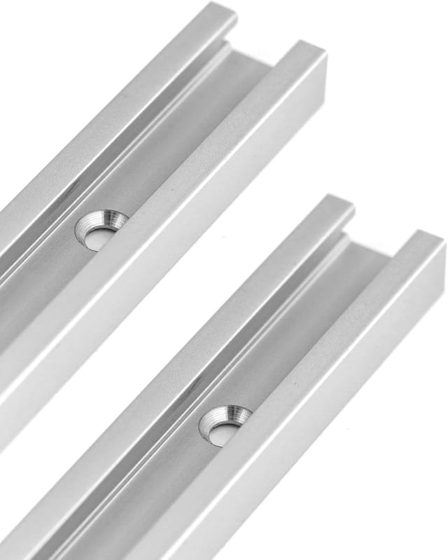 Minkurow 300 Mm T-schiene Aluminium T-nut, Gehrungs-t-schiene Für Tischkreissäge, Oberfräse Und Holzbearbeitungswerkzeuge, 19 X 10 Mm, 2 Stück