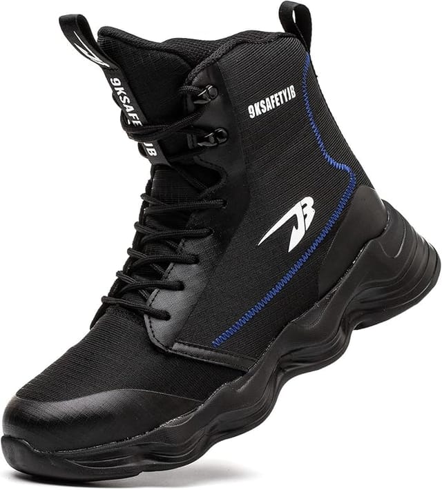 Minkurow Sicherheitsschuhe Damen Und Herren Sicherheitssneaker Stahlkappe Atmungsaktiver Schuhkorb Securité Arbeitsschuhe Herren Bequeme Sicherheitsstiefel Größe 40 Schwarz