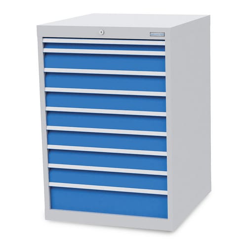 Bedrunka+hirth Schubladenschrank Tiefe 736 Mm R 24-24 9x Schublade Bxtxh 705x736x 1.019 Mm - 700/1710v10a