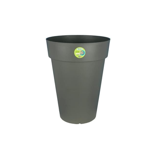 Blumentopf - Riviera - Soleilla Rund - Ø 39 X H 52 Cm - Grau Glitzernd