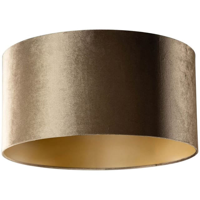 Samtlampenschirm Bronze Mit Goldener Innenseite 50/50/25