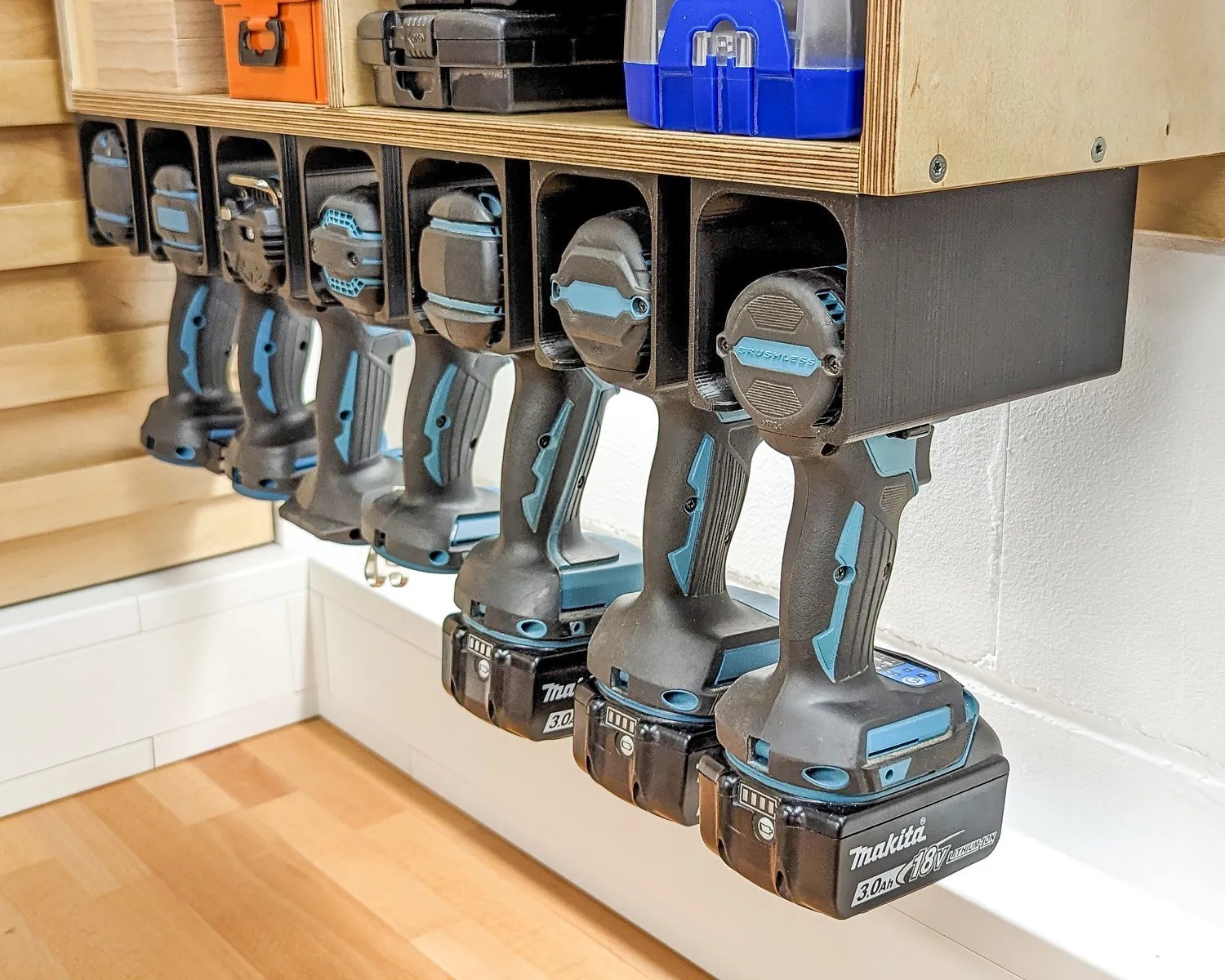 Universelle Akkuschrauber Halterung für Makita Bosch Festool DeWalt Bohrer Bild 3