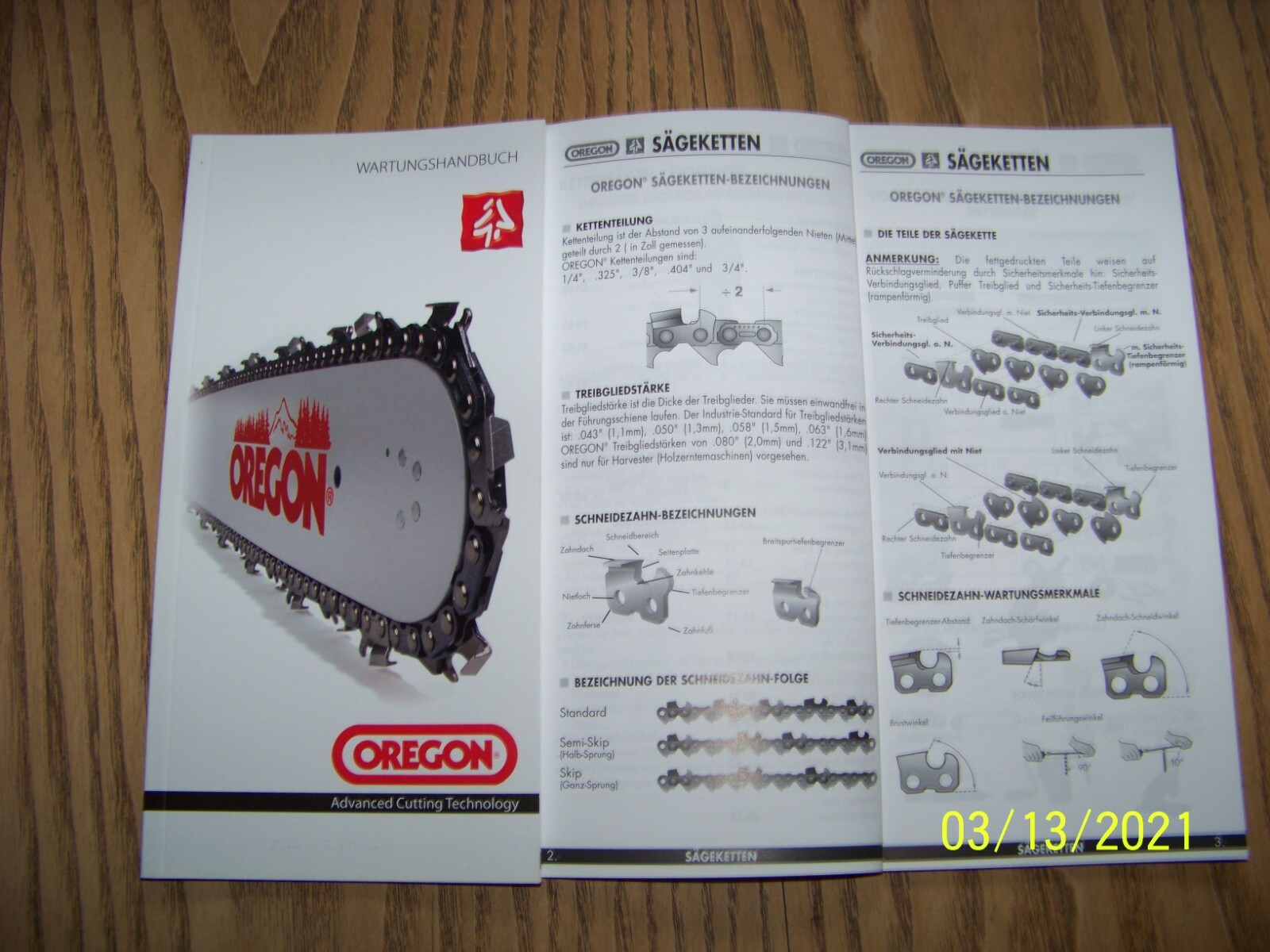 Oregon Wartungshandbuch für Motorsägen und Sägeketten Bild 2