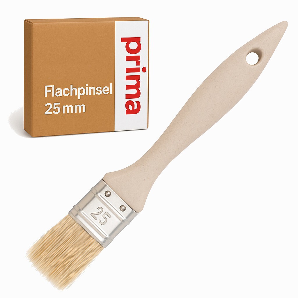 Flachpinsel Set 25–102mm | Lackierpinsel Lasurpinsel Holzgriff | Profi Pinsel