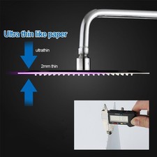 KOPFBRAUSE ECKIG REGENDUSCHE REGENBRAUSE BRAUSEKOPF DUSCHKOPF EDELSTAHL POLIERT Bild 15