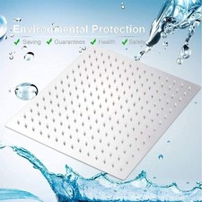 KOPFBRAUSE ECKIG REGENDUSCHE REGENBRAUSE BRAUSEKOPF DUSCHKOPF EDELSTAHL POLIERT Bild 16