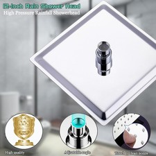 KOPFBRAUSE ECKIG REGENDUSCHE REGENBRAUSE BRAUSEKOPF DUSCHKOPF EDELSTAHL POLIERT Bild 17
