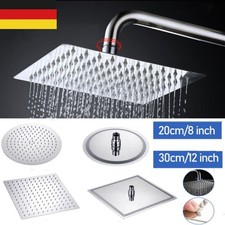 8" 10" 12" Kopfbrause Regendusche Luxus Edelstahl Brausekopf Duschkopf Rain DHL Bild 7