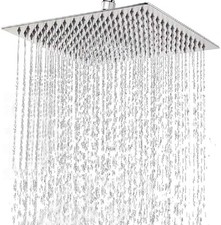 Edelstahl Duschkopf Eckig Regendusche Kopfbrause Regenbrause Rainshower 30x30cm Bild 9
