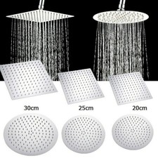 Duschkopf Edelstahl 30x30cm Regendusche Rain Kopfbrause Quadrat Dusch Kopf Chrom Bild 11