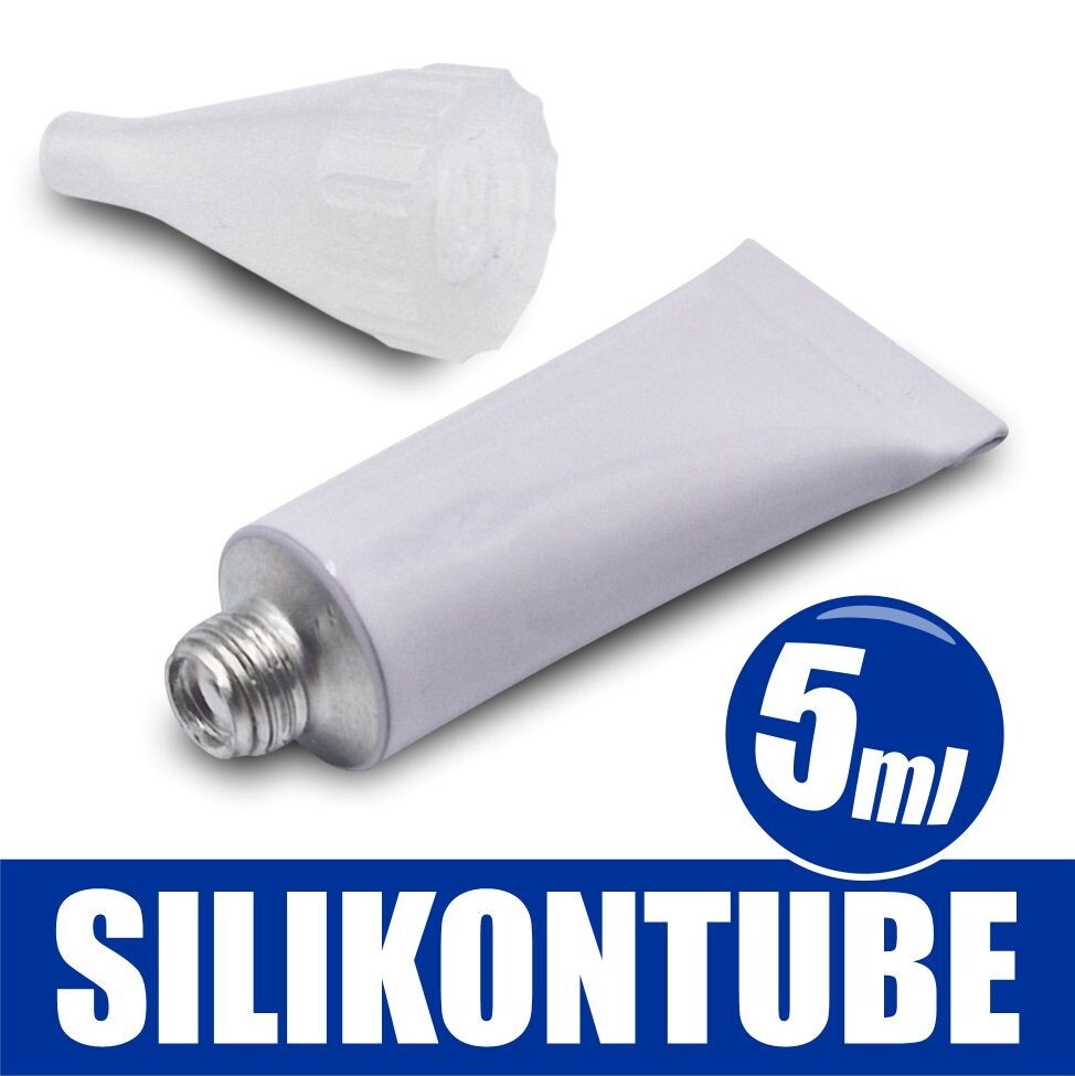 Silikontube Sanitärsilikon Fugen Dichtstoff Dichtmasse 5ml Mini Tube mit Düse Bild 5
