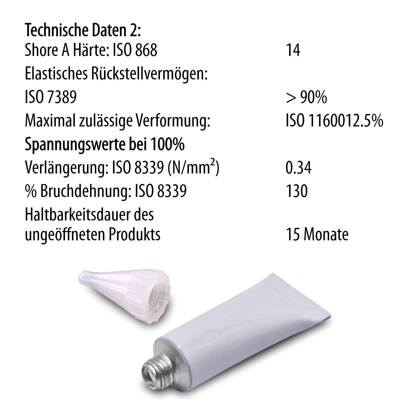 Silikontube Sanitärsilikon Fugen Dichtstoff Dichtmasse 5ml Mini Tube mit Düse Bild 7