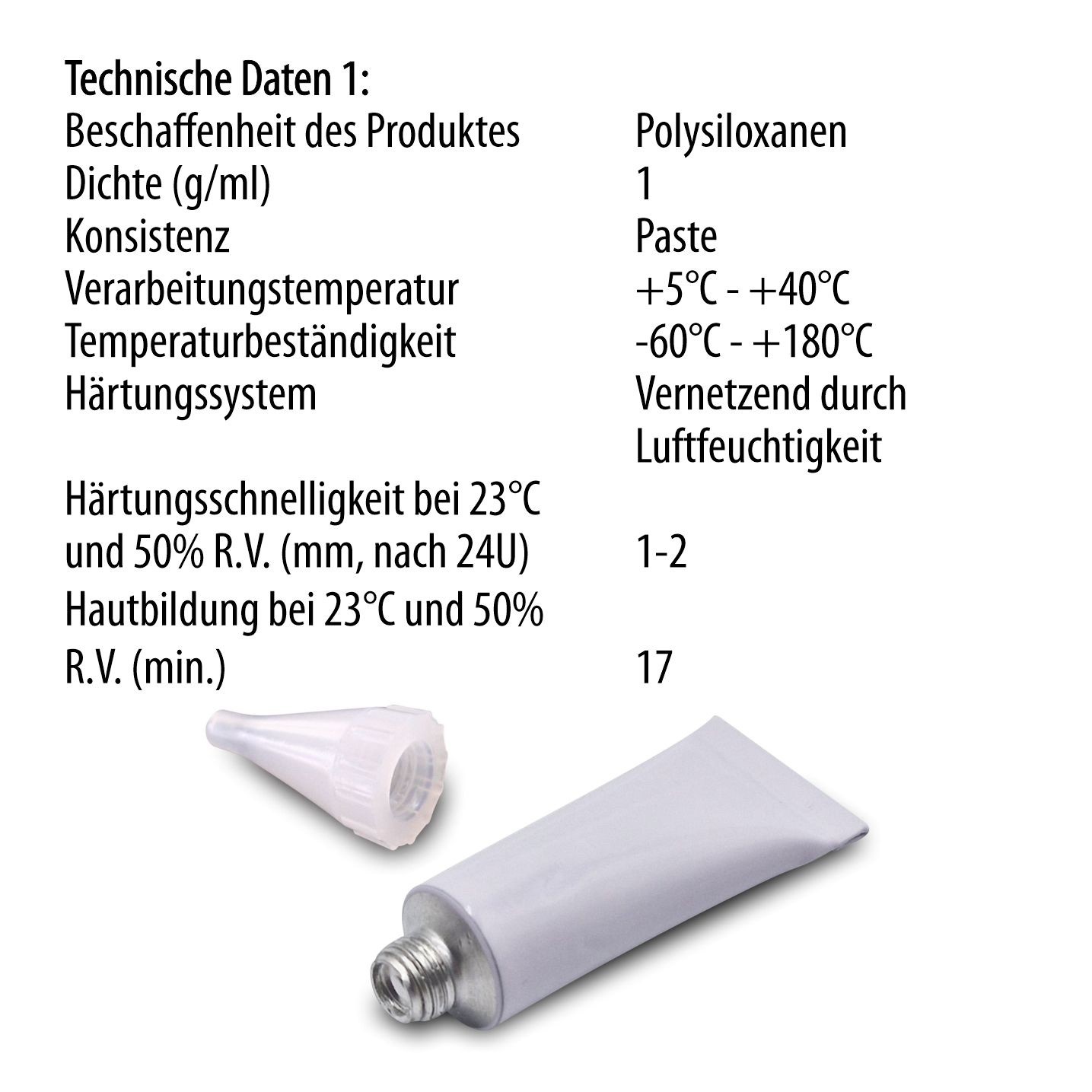 Silikontube Sanitärsilikon Fugen Dichtstoff Dichtmasse 5ml Mini Tube mit Düse Bild 8