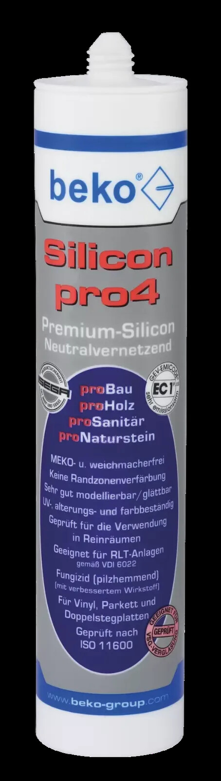 Beko pro4 Silikon Sanitär Naturstein Silicon 310ml 35 FARBEN Universal Bau Holz