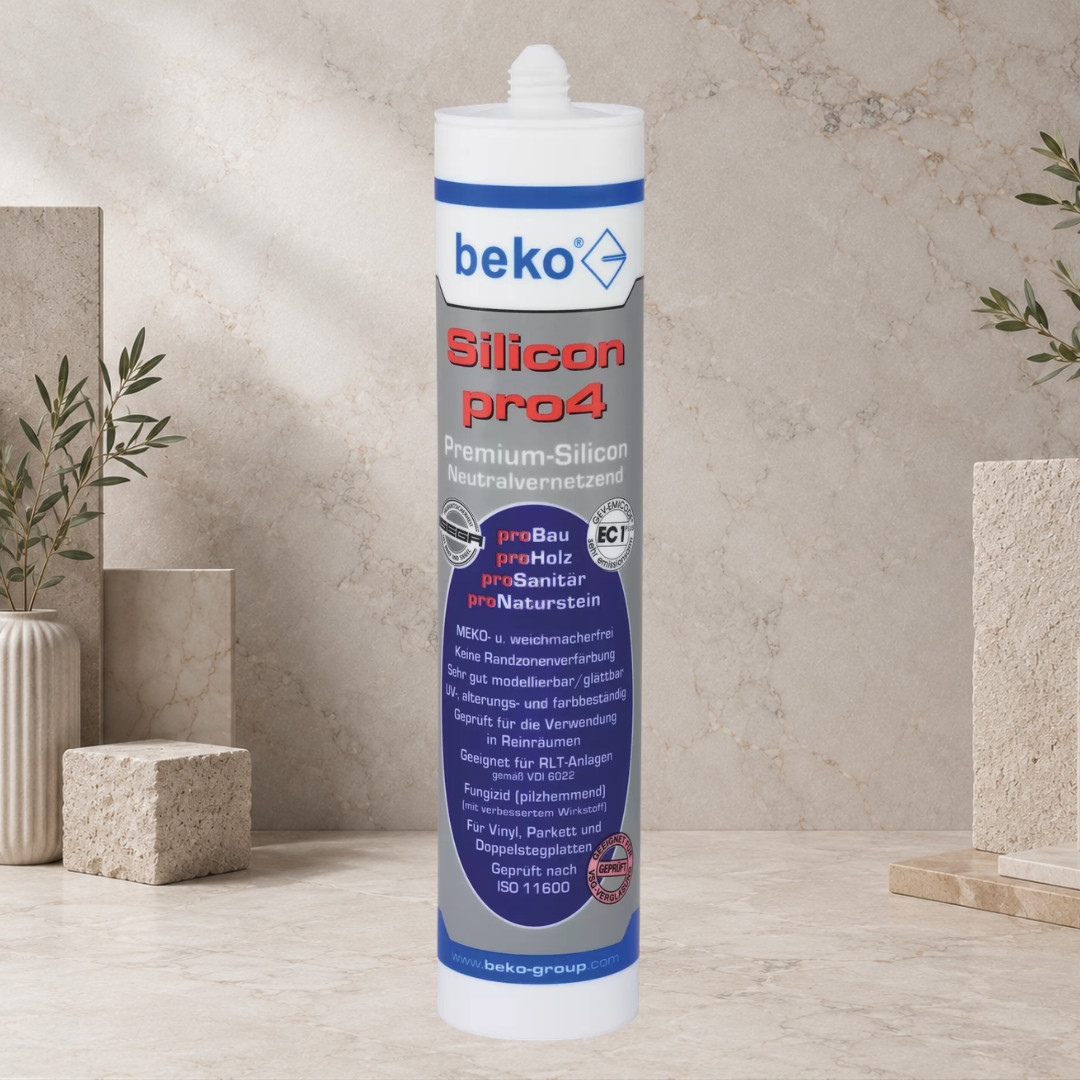 Beko pro4 Silikon Sanitär Naturstein Silicon 310ml 35 FARBEN Universal Bau Holz Bild 3