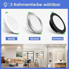 LED Einbaustrahler Decken Leuchte Flach Strahler Dimmbar 230V Einbau Spot 1050lm Bild 2